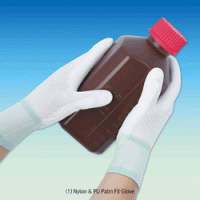 Dust-free Nylon Fabric Glove, Class 1000, Polyurethane Coated, L210 & 230mm Good Breathability, Good for Hand Protection and Grip Performance, 청정 나일론장갑, 크린룸용