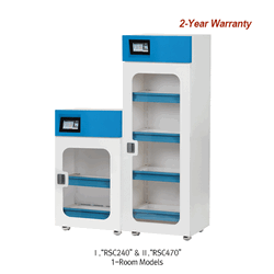 DAIHAN® PP Ductless Filtering Reagent Storage Cabinet “RSC”, Air Circulation System, 240·470·660-Lit. Ideal for Storage of Acid·Chemical·VOCs, With Hybrid Composite Filter · All PP Chamber & Clear PVC Window PP 내산성 필터식 밀폐형 시약장, 에어필터링 순환식, 휘발성 유기화합물·산·염기성 