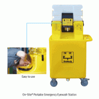 On-Site® Portable Emergency Eyewash Station, Gravity-fed, 27Lit Ideal for Labs & Industrial Sites, 눈 응급세척 장치, 이동형