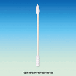 Paper Handle Cotton-tipped Swab, Double-Ended, L78mm, 2Tips Φ5.3mm Ideal for Cleaning Mini-or Micro-Articles, 200pcs/Zipper bag, 종이 핸들 양면 다용도면봉