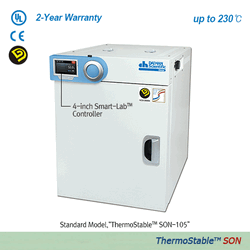 DAIHAN® SMART Gravity-air Drying Oven “SON”, 3-Side Heating Zone, 32·50·105·155 Lit With Smart-LabTM Controller, 4″Full Touch Screen, Fuzzy-PID Control, WiReTM Service, with Certi. & Traceability, up to 230℃, ±0.5℃ 스마트 자연 대류식 정밀 건조기/오븐, 우수한 온도 정확성/균일