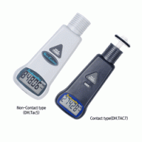 DAIHAN® Digital Pocket Tachometer “TAC5” & “TAC7”, Contact or Non-Contact 2-type, 10~99999rpm, Auto Power off in 20min Non-Contact type with Red LED-Beam, Contact type with Convex Tip or Concave Tip, Hold Function, 접촉식 or 비접촉식 타코미터