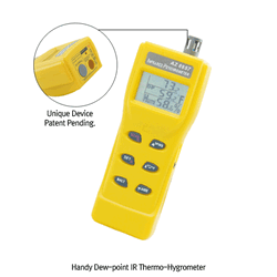 DAIHAN® Handy Dew-point IR Thermo-Hygrometer for Air & Surface Temp·RH%·DP℃ “THH11” Built in Laser-Beam (670nm), Backlight, PC Data Analysis, -40℃+500℃ IR, 0~100% RH, -68℃+49.9℃ DP, 휴대용 IR 온습도계