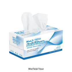 DAIHAN® WisdTM Facial Tissue, 100% Virgin Natural Pulp, 2-Layer, 210×200mm Non-Fluorescence·Fragrance·Dye, 250 Sheets, 미용티슈