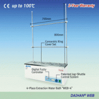 DAIHAN® Extraction Water Bath “WEB”, with Concentric Ring Cover Sets & Holding Frame, 4·6·8 place Ideal for Gentle Extraction·Soxhlet Extraction·COD Determination, Digital Fuzzy Control, Back Light LCD, up to 100℃, ±0.2℃ 다용도 추출용 항온수조, 4·6 ·8 구, 컨센트릭 