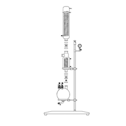 DAIHAN® 50 Lit Digital Rotary Evaporator “WEV-1050”, Large Capacity, Vertical Type, with Electric & Manual Lift Bath With Digital Controlled Stainless-steel Bath 99℃, 20~110 rpm, 19 Lit/h, Cooling Surface 14,500 cm2, 대용량 회전식 증발 농축기
