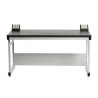 DAIHAN® Laboratory Assembly Side Table, High Quality Steel-Frame & -Side Panel·Phenol Work Top·Stainless-steel Bolted Joint With Transfer Cabinet, Utility Box, 실험실용 조립식 벽면 실험대, 고품질 스틸 프레임, 내열성/내충격성/내화학성 페놀 상판, 볼트식 결합