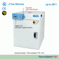 DAIHAN® Forced-air Drying Oven “OF”, 3-Side Heating Zone, 50·105·155·305 Lit, up to 250℃, ±0.3℃ With Wire Shelves, Digital PID Control, Jog-Dial & Push Button, Digital LCD, with Back-light, Pre-Heating Zone, Certi. & Traceability 강제 순환식 정밀 건조기/오븐, 고정