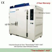 DAIHAN® Industrial Forced-air Drying Oven “WOF”, 486·840·1176 Lit, with Certi. & Traceability With Stainless-steel Perforated Shelves, Digital pid control system, Superior Temp. Accuracy, up to 250℃, ±1.0℃ 대용량 산업용 열풍 순환식 건조기 / 오븐, 우수한 온도 정확성
