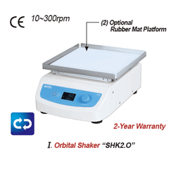 DAIHAN® Premium Digital Orbital and Reciprocating Shaker “SHK2.O” & “SHK2.R”, 255×255 Platform, 10~300 rpm Powerful Compact Design, with Programmable function and Large LCD Display, Quiet & Low-vibration, without Platform 디지털 궤도형 & 왕복형 쉐이커, 플랫폼 별도, 저
